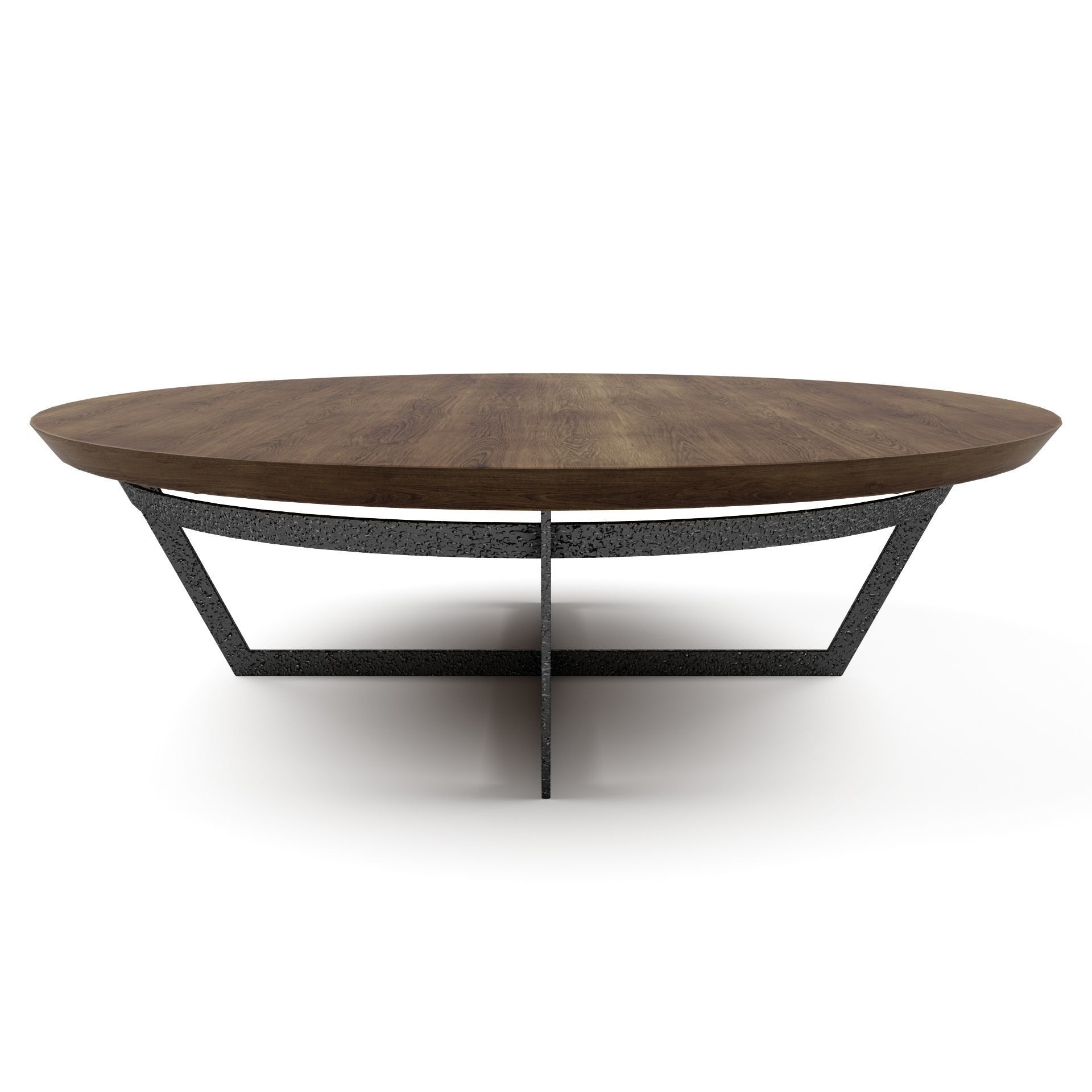Four Hands - Felix Round Coffee Table Low-poly 3D model_1