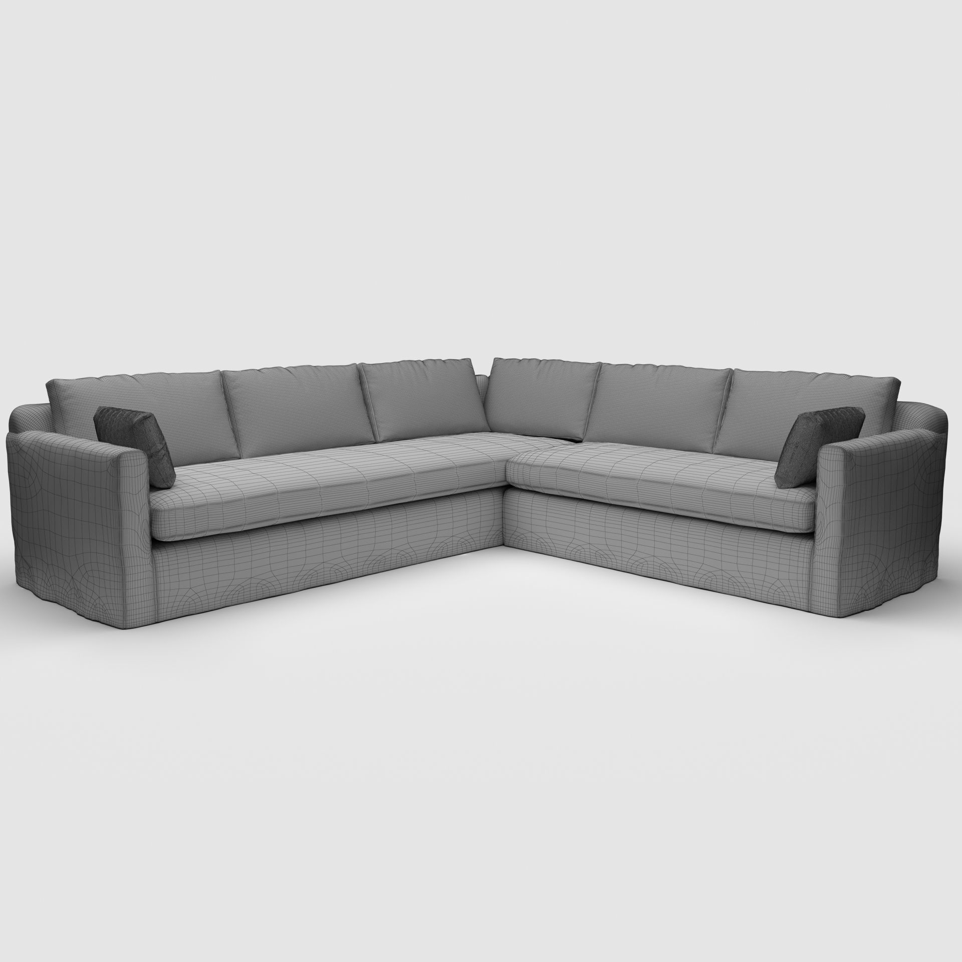 Robin Bruce Furniture Sylvie Sectional 3D model_2