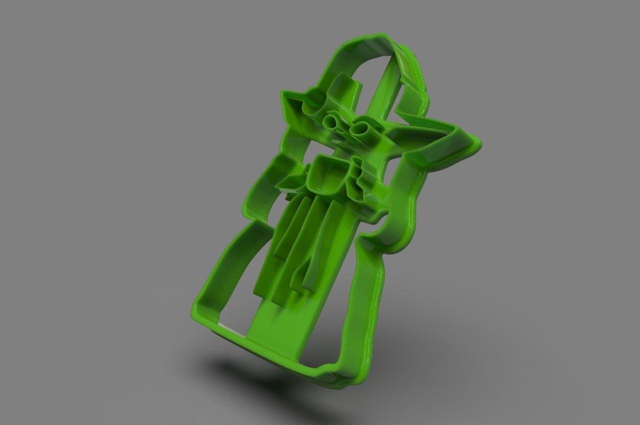 Baby Yoda Full Body cookie cutter X-Mas edition 3D print model_1