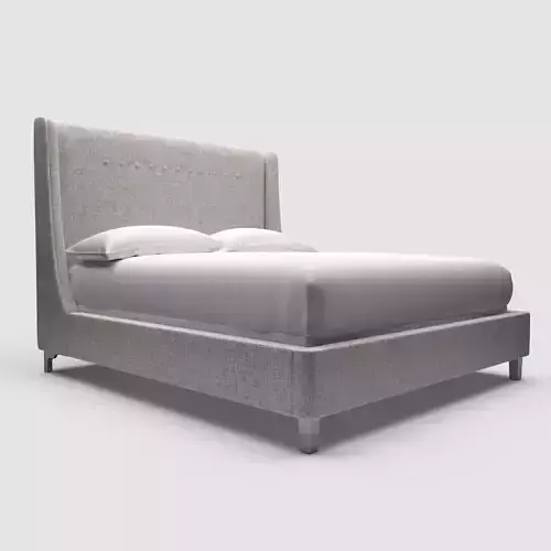 Universal Furniture Midnight Queen Bed 3D model