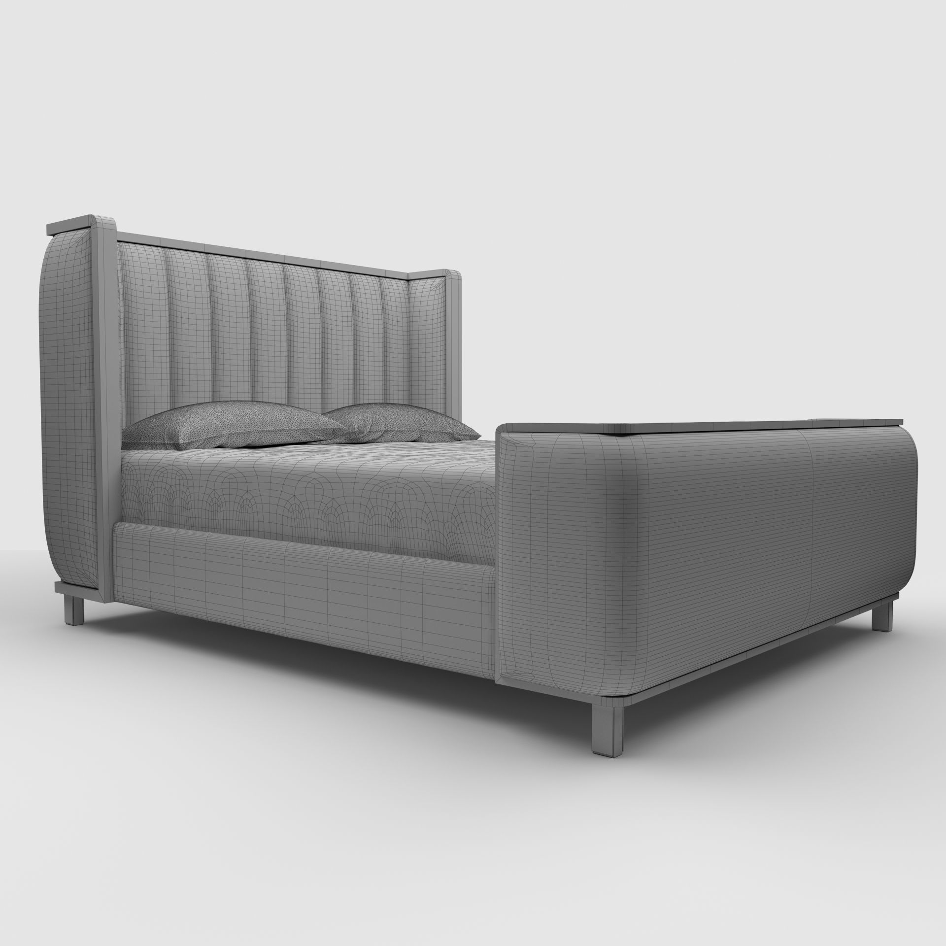 Sonder Living Ripley Bed Queen Size 3D model_2