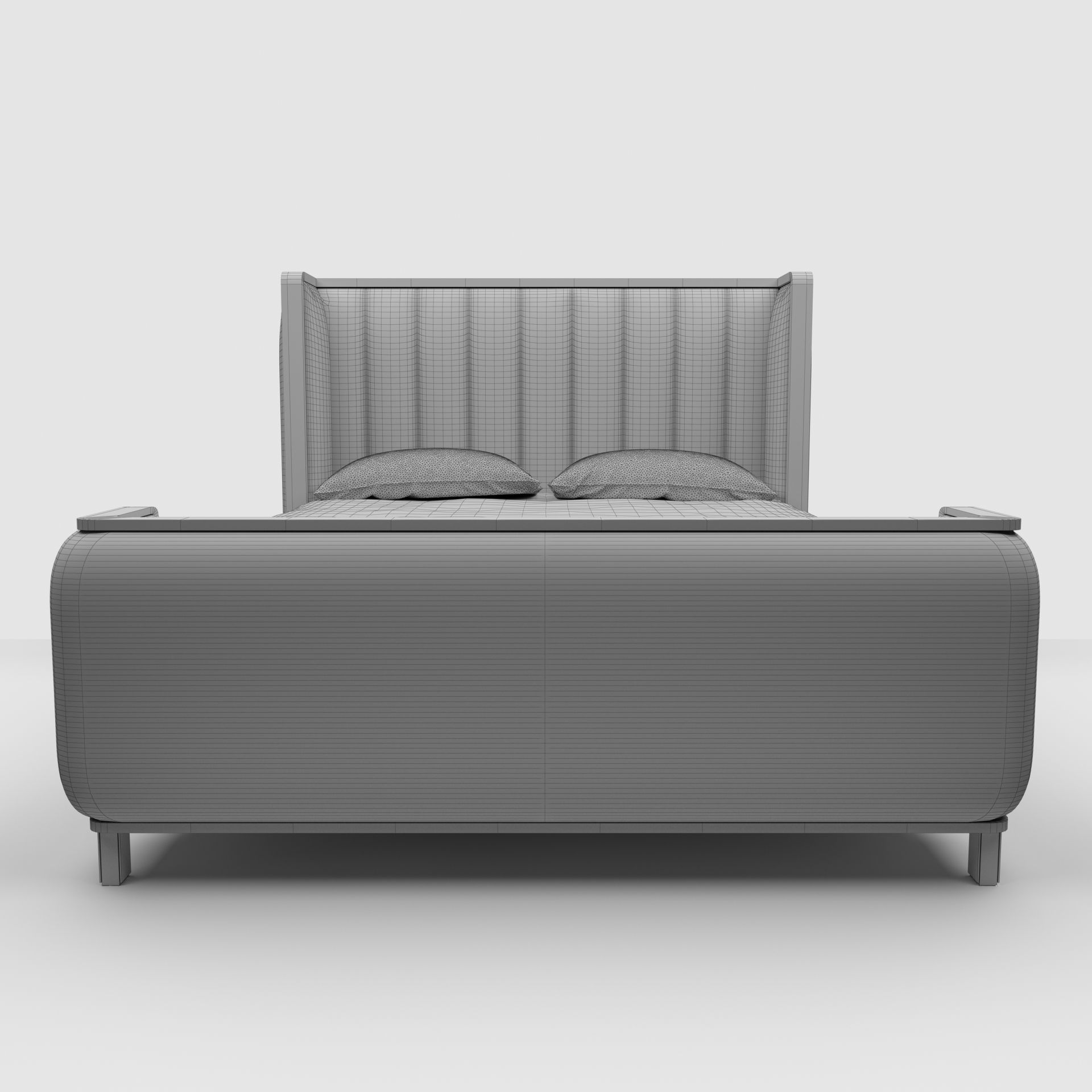 Sonder Living Ripley Bed Queen Size 3D model_3