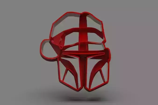 The Mandalorian Cookie Cutter X-mas 3D print model