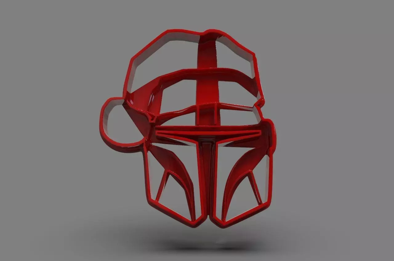 The Mandalorian Cookie Cutter X-mas 3D print model_0