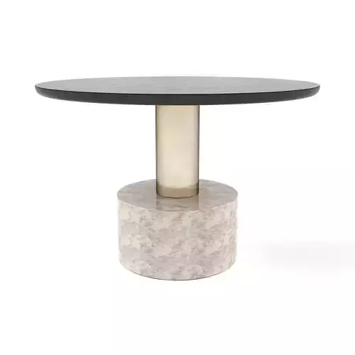 Sunpan - Monaco Coffee Table - Gold Low-poly 3D model