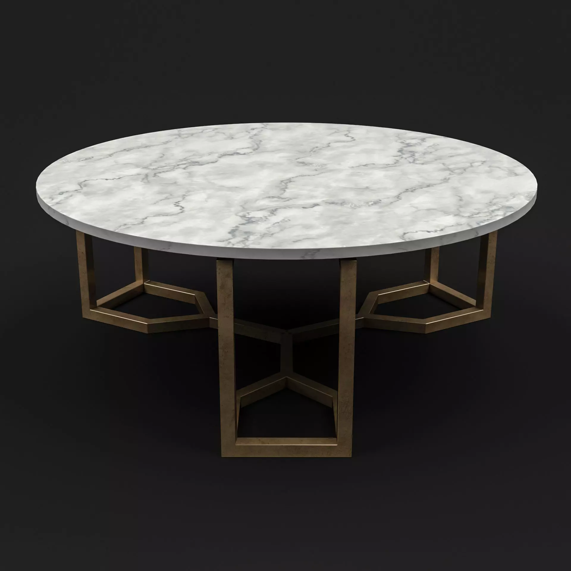 Four Hands - Naomi Coffee Table Low-poly 3D model_0