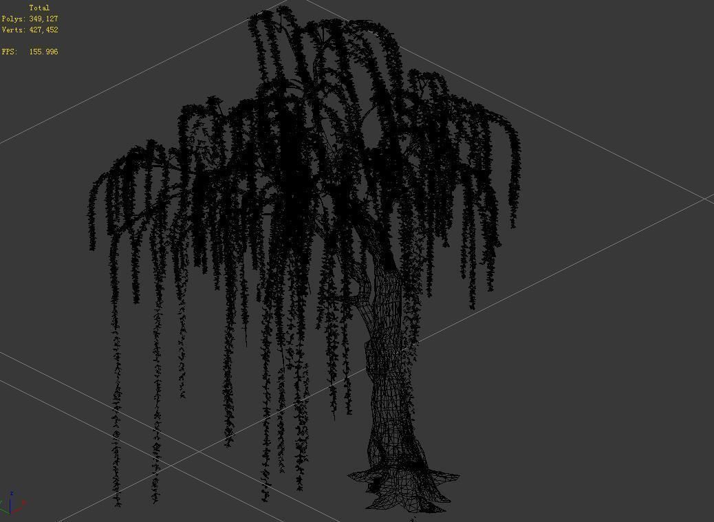 Plant-Forest-Weeping Willow 05 3D model_3