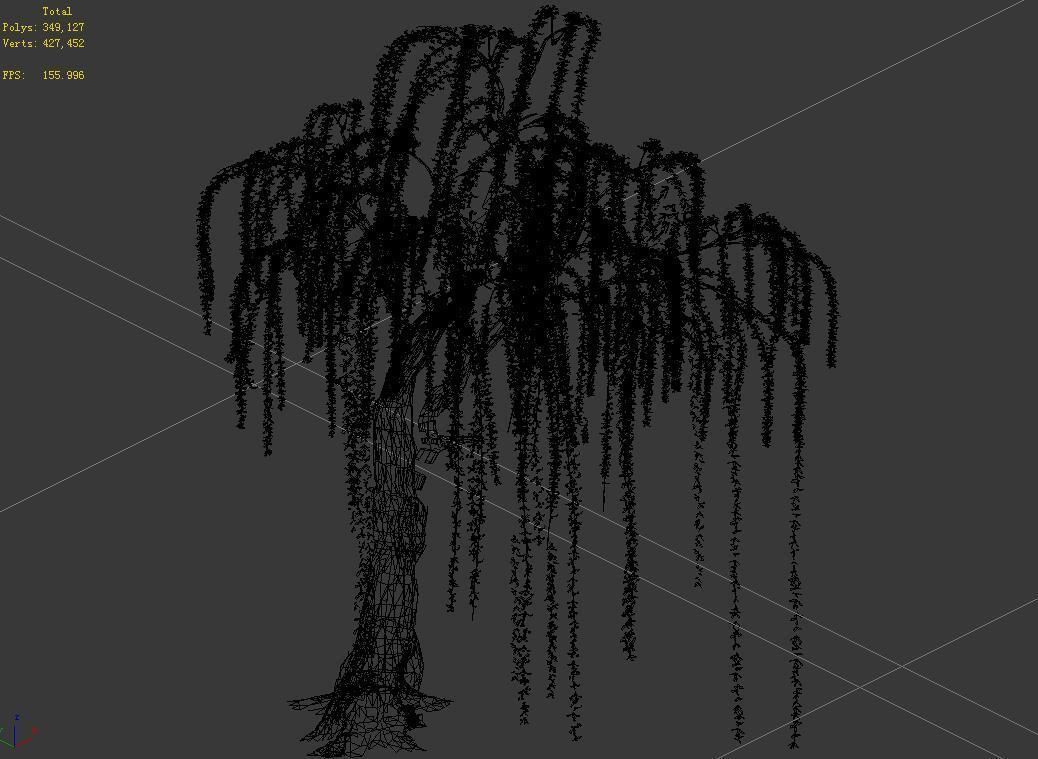 Plant-Forest-Weeping Willow 07 3D model_3