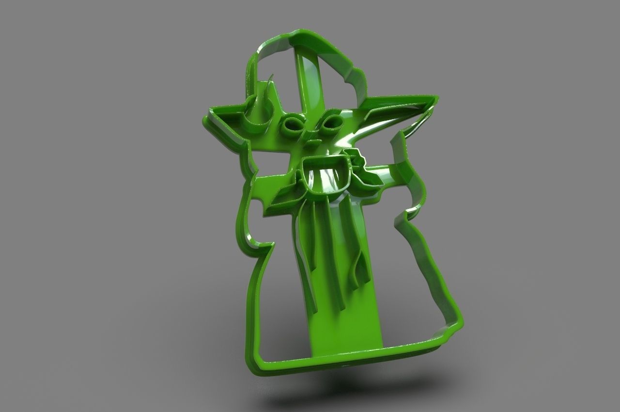 The Mandalorian cookie cutter Xmas Collection 3D print model_15