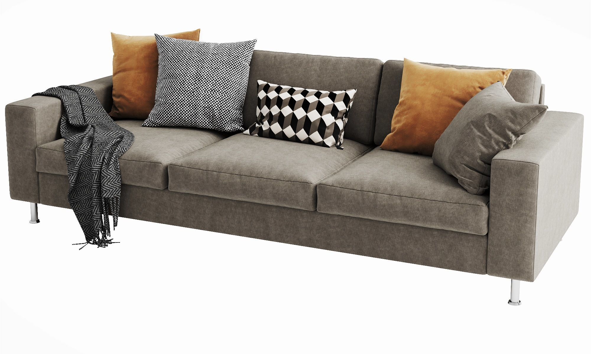 Boconcept indivi 3 seater 3D model_8