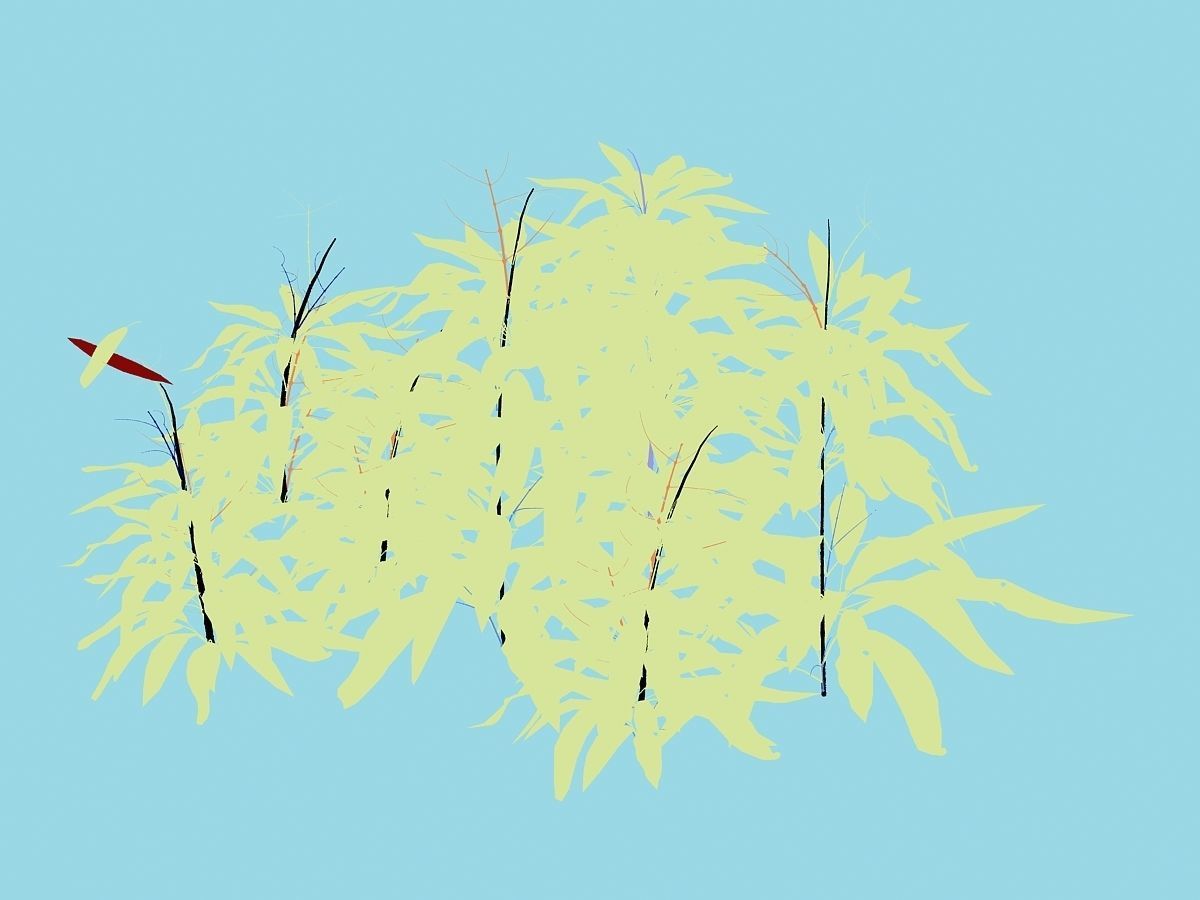 Bamboo Forest-Shrub 11 3D model_2