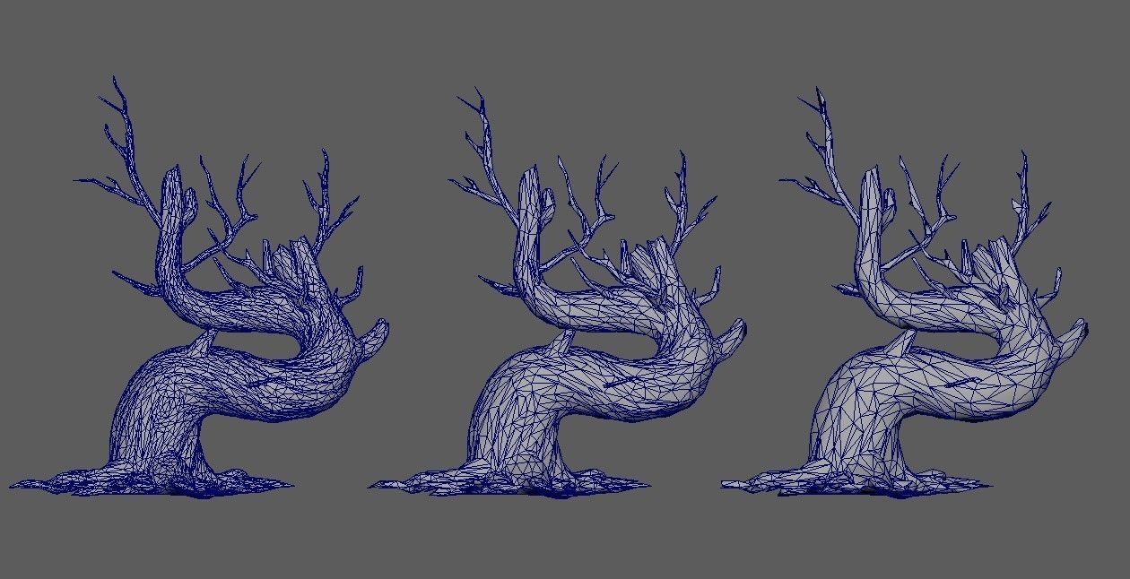 6 Dead Tree Low-poly 3D model_11