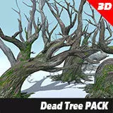 6 Dead Tree Low-poly 3D model_0
