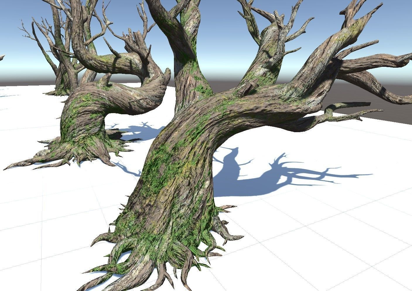 6 Dead Tree Low-poly 3D model_8