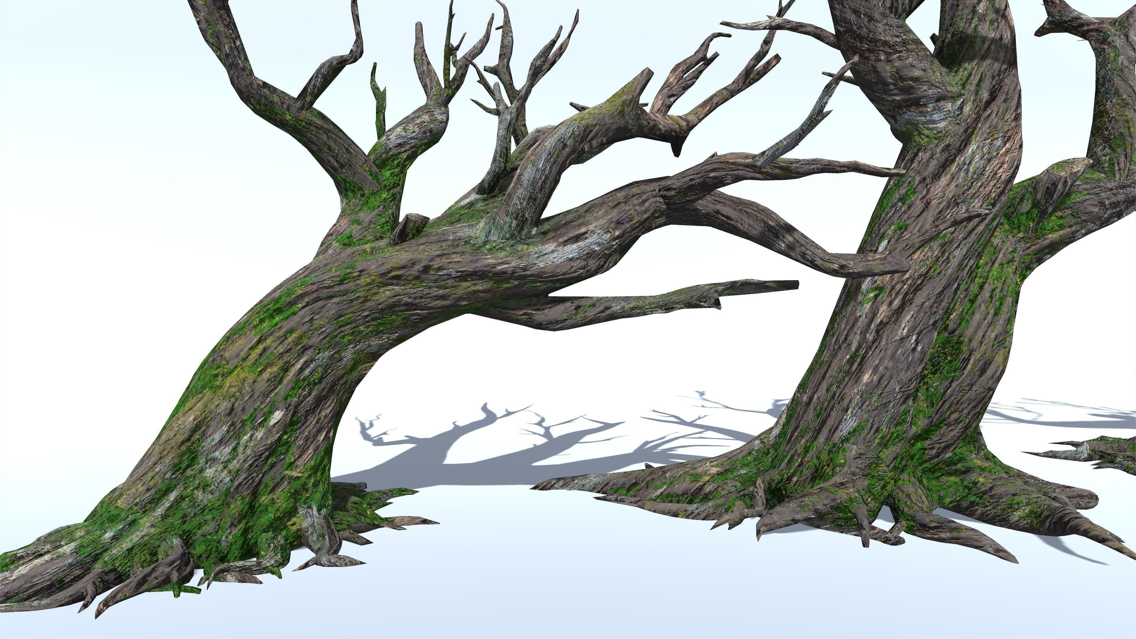 6 Dead Tree Low-poly 3D model_4