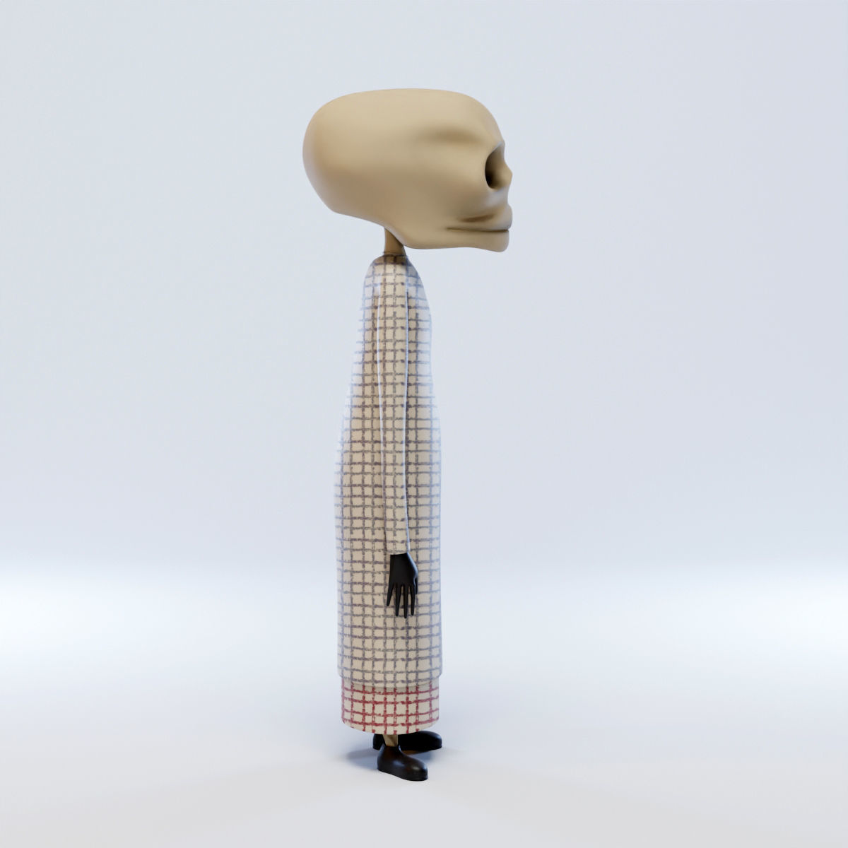 Duck Death and the Tulip Death Character 3D model_13