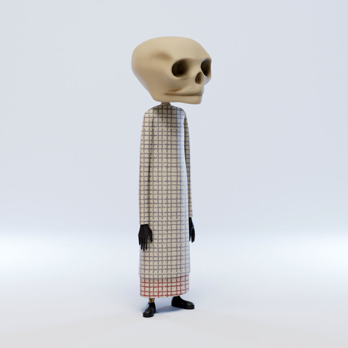 Duck Death and the Tulip Death Character 3D model_15