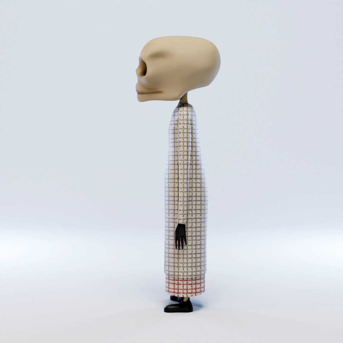 Duck Death and the Tulip Death Character 3D model_5