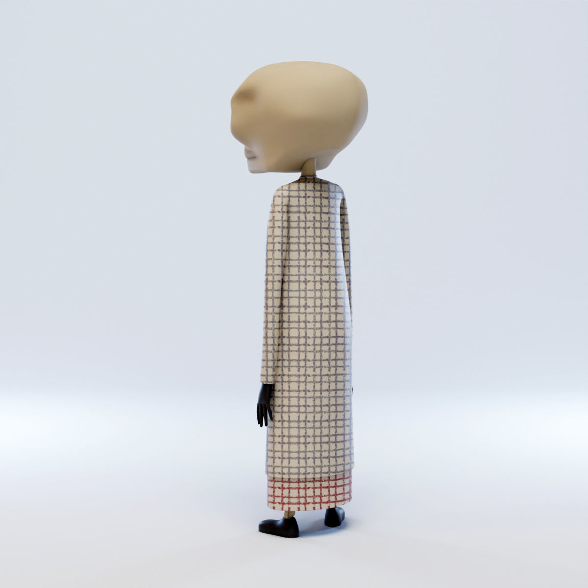 Duck Death and the Tulip Death Character 3D model_7