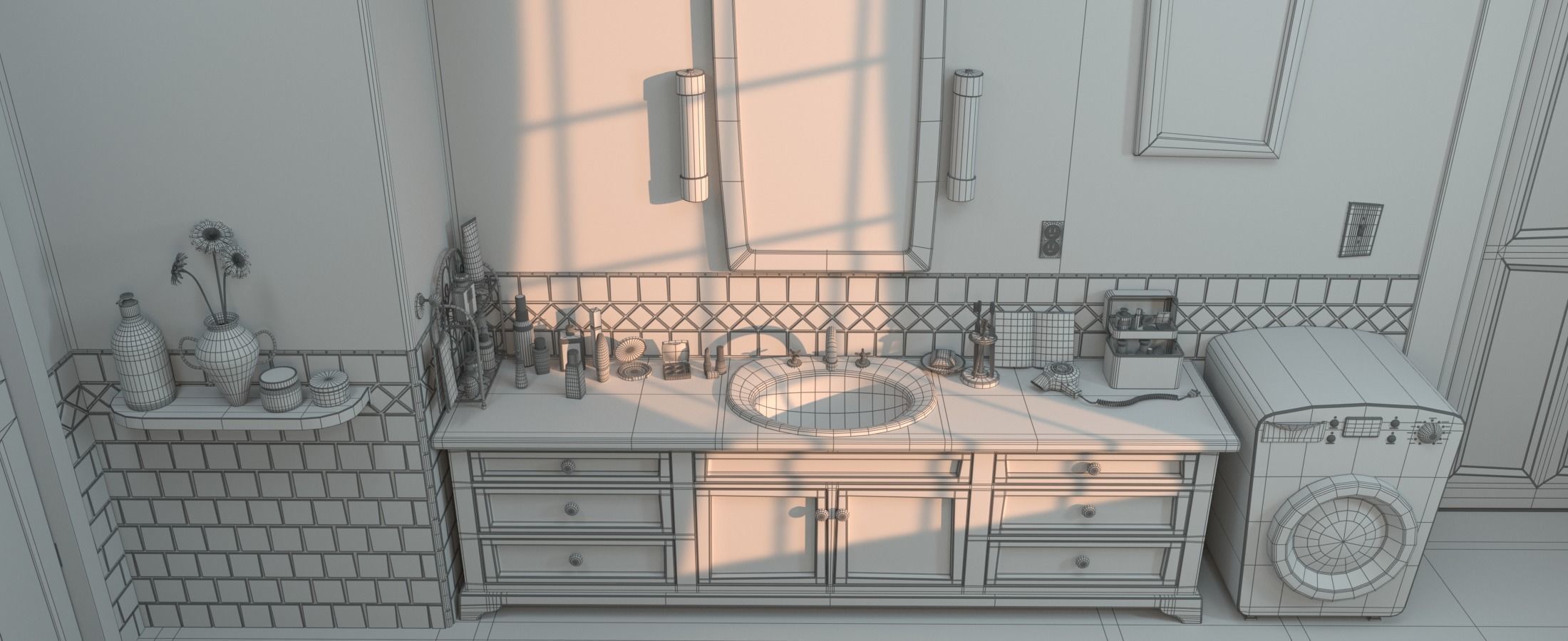 Cartoon Bathroom 3D model_12