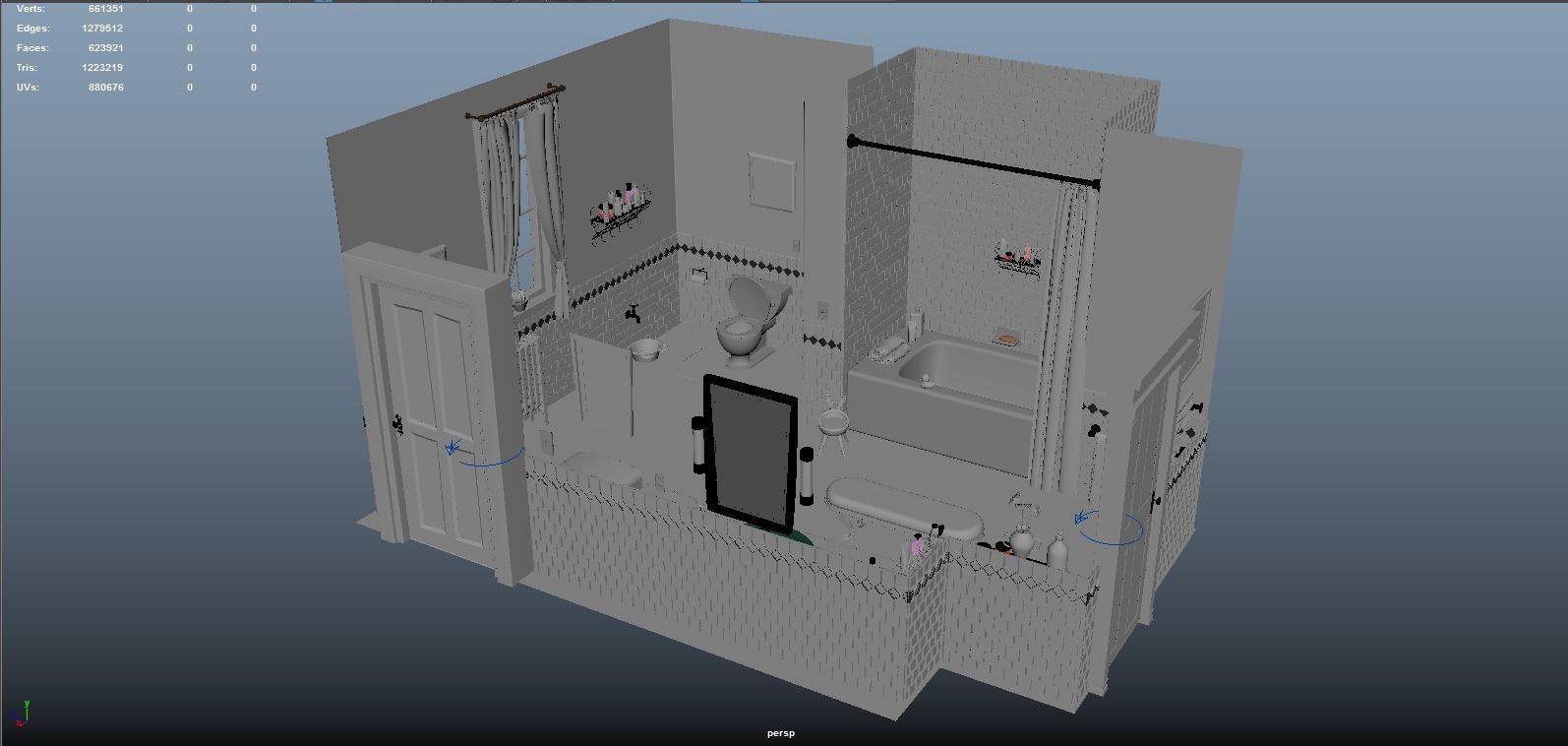 Cartoon Bathroom 3D model_15