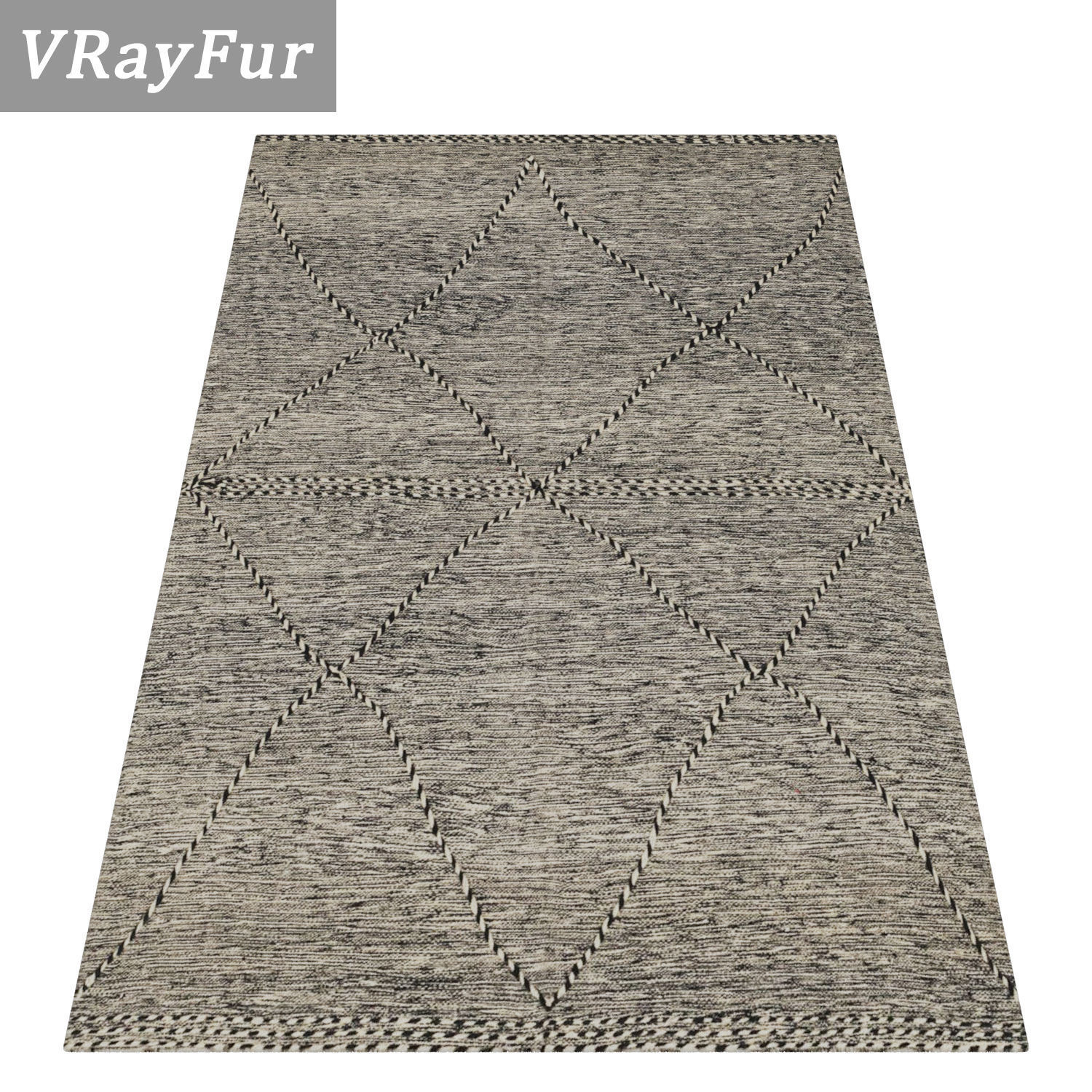 Rug Set 1972 3D model_2