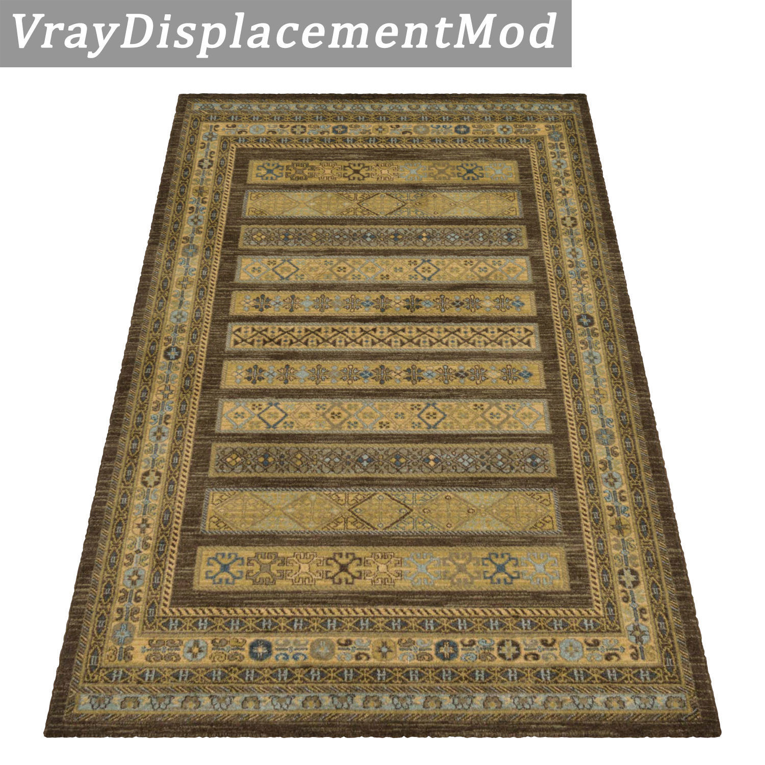 Rug Set 1977 3D model_3