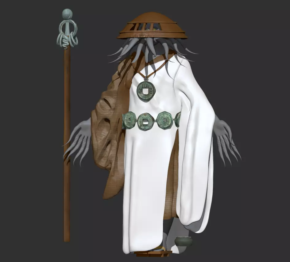 Monk Character Model - ZTL Only 3D model_0