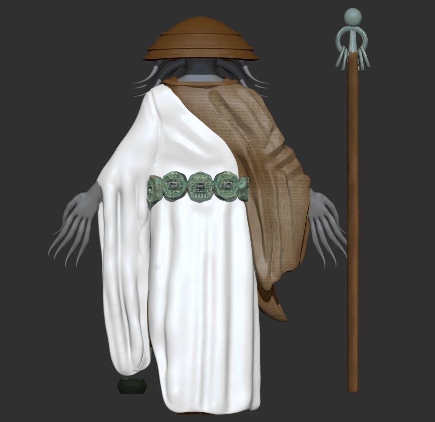 Monk Character Model - ZTL Only 3D model_1