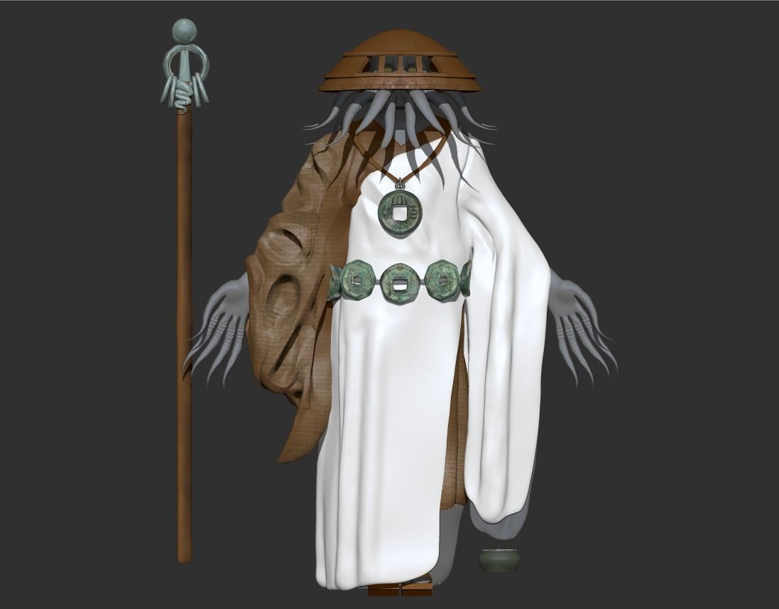 Monk Character Model - ZTL Only 3D model_2