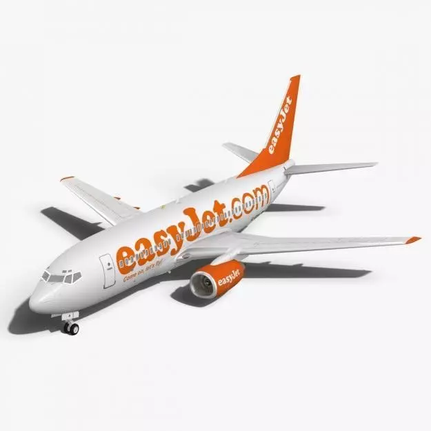 easyJet Boeing 737-700 3D model_0