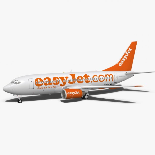 easyJet Boeing 737-700 3D model_1