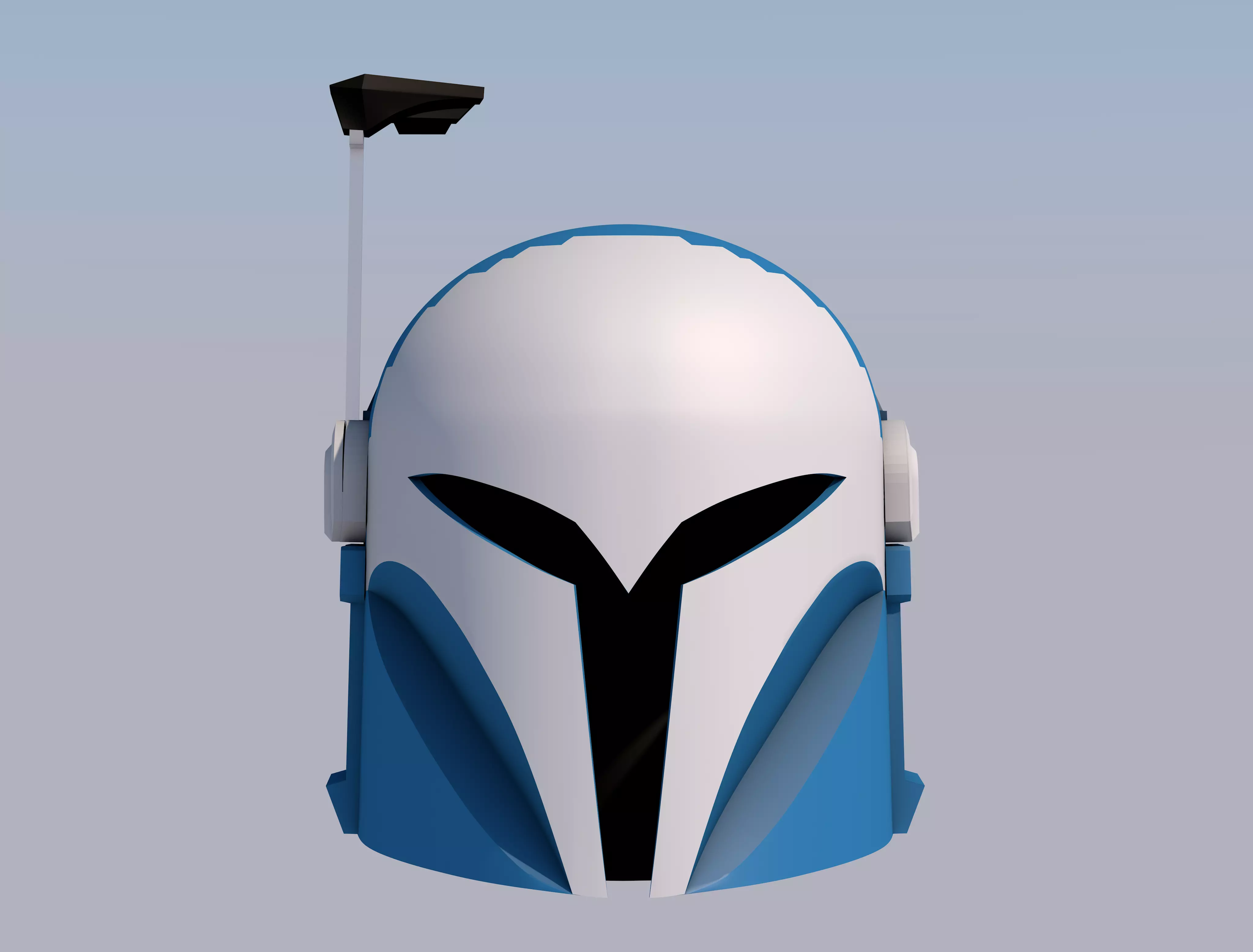 Bo Katan Helmet  3D print model_0
