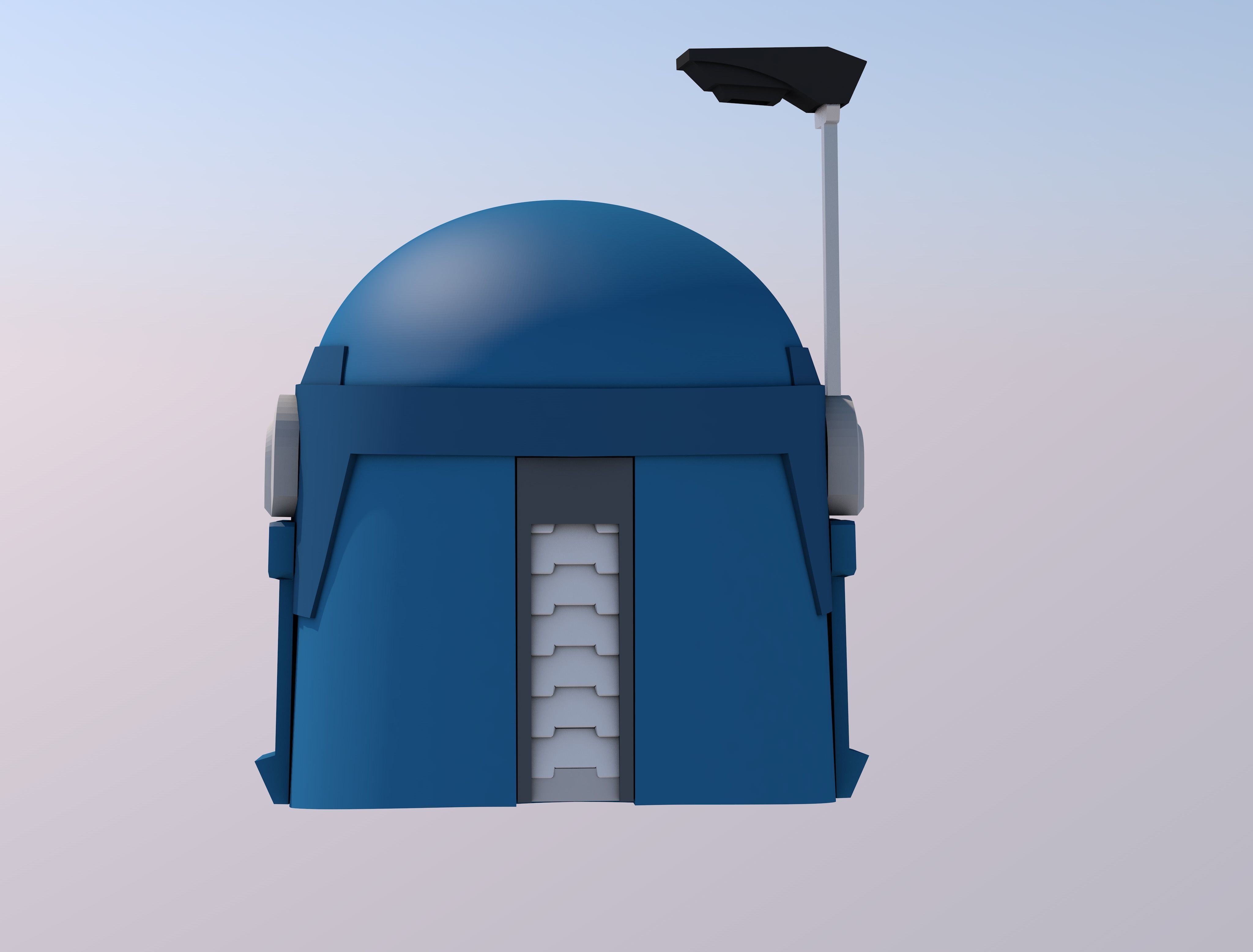 Bo Katan Helmet  3D print model_3