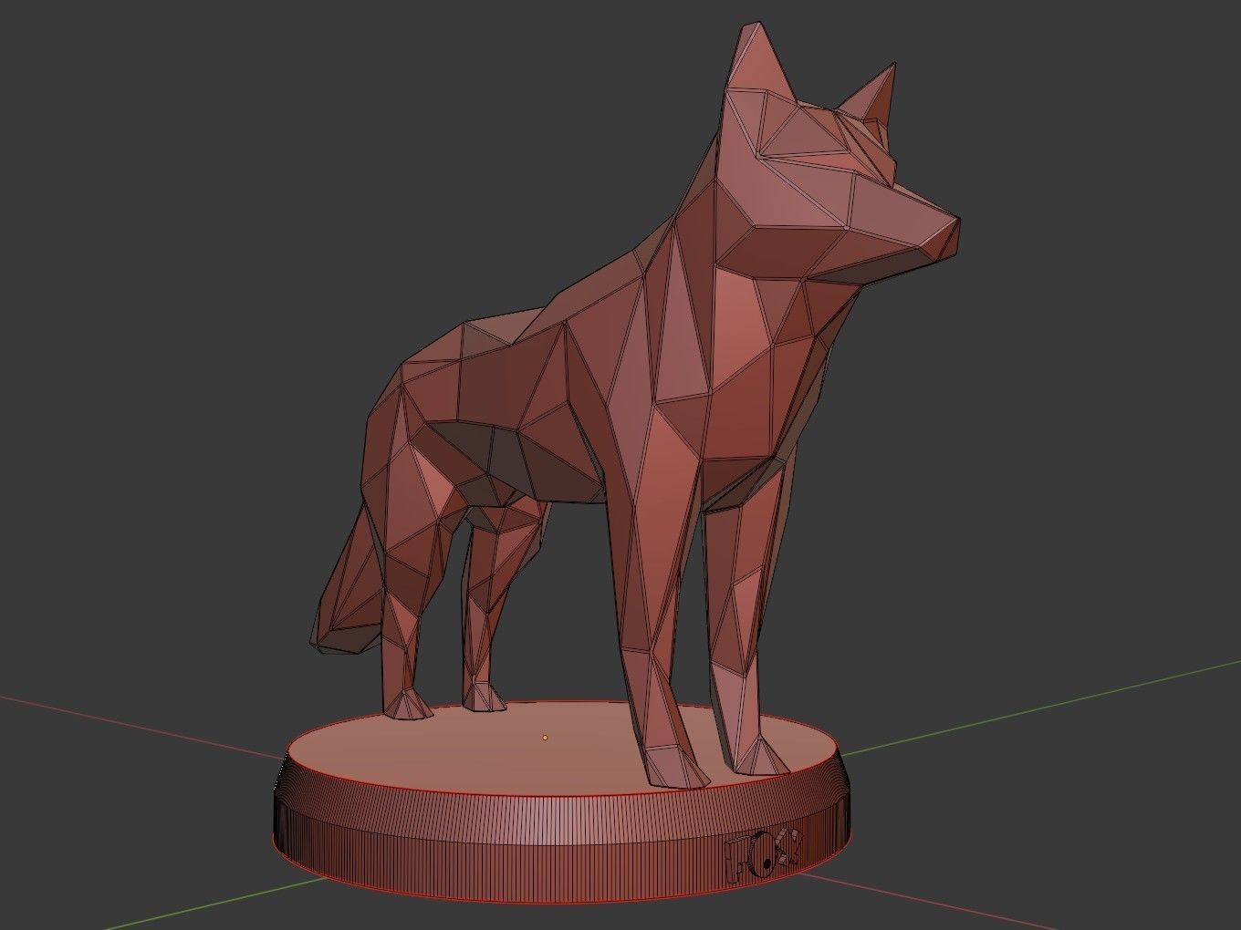 Poly Fox 3D print model_12