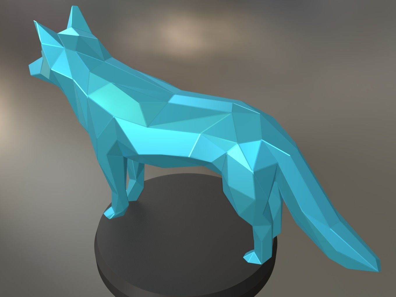 Poly Fox 3D print model_2