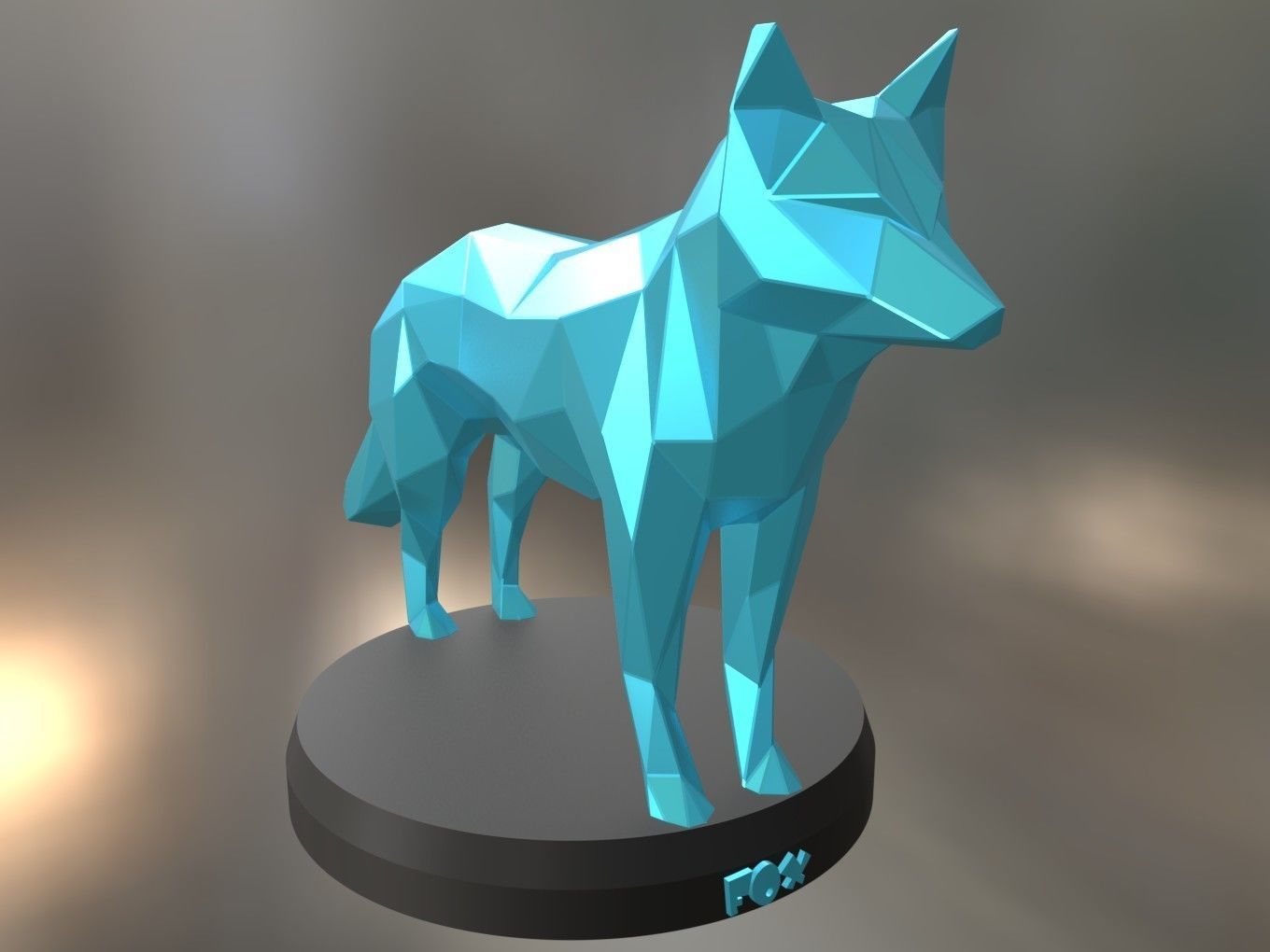 Poly Fox 3D print model_7