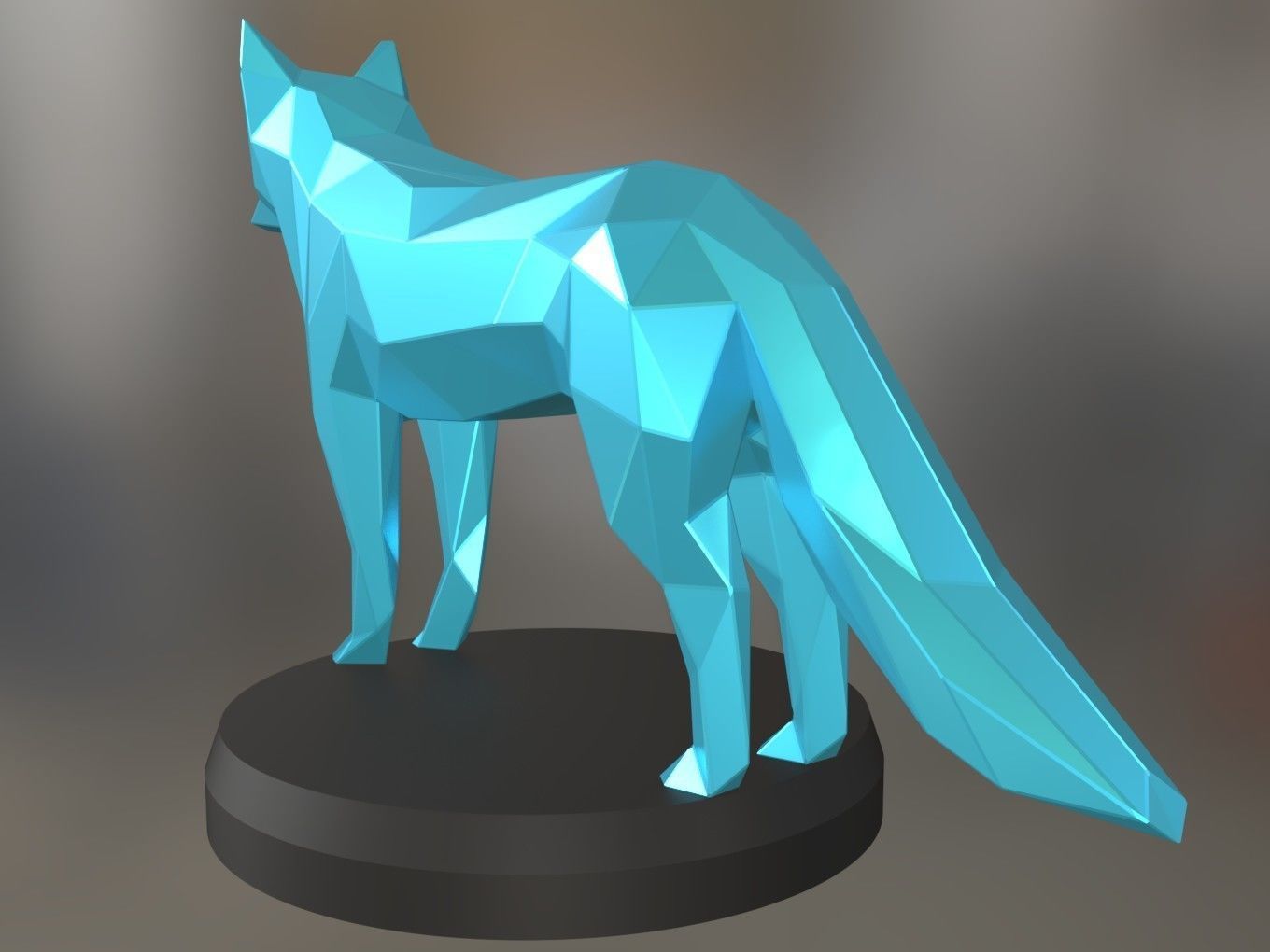 Poly Fox 3D print model_4