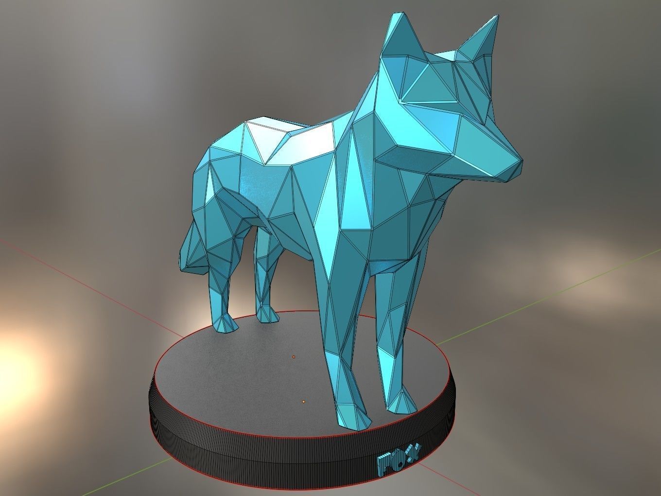 Poly Fox 3D print model_8
