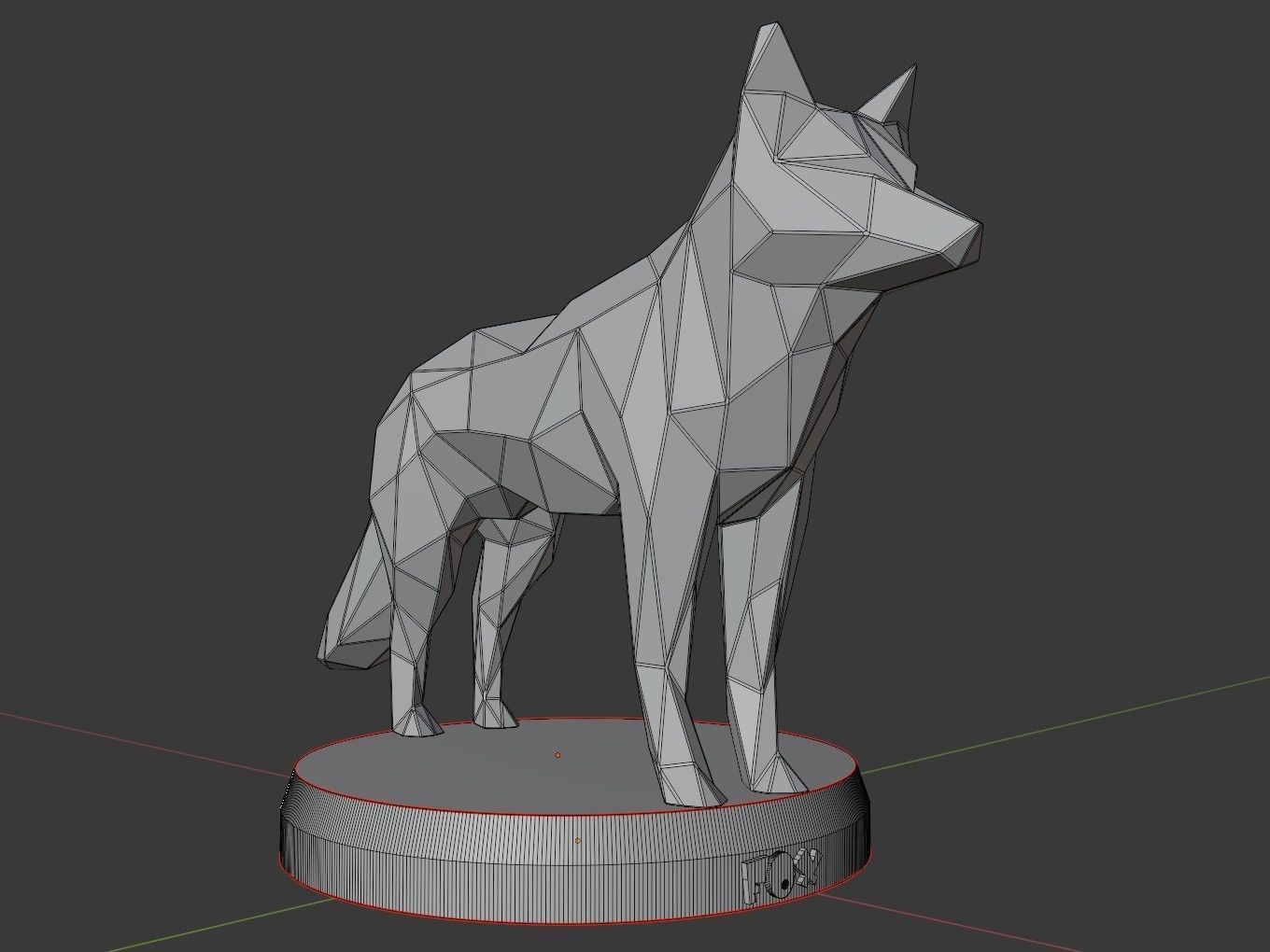 Poly Fox 3D print model_10