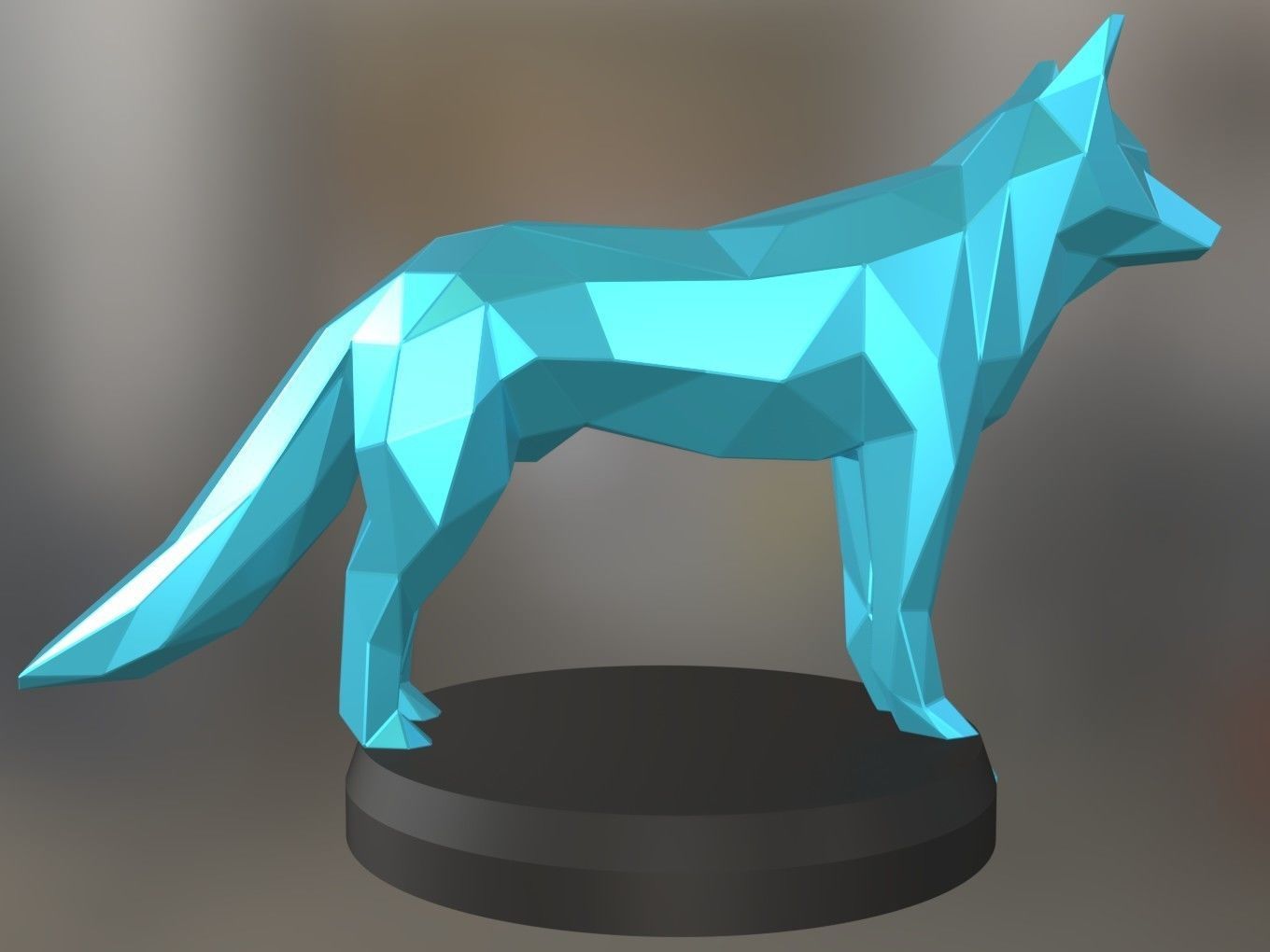 Poly Fox 3D print model_5