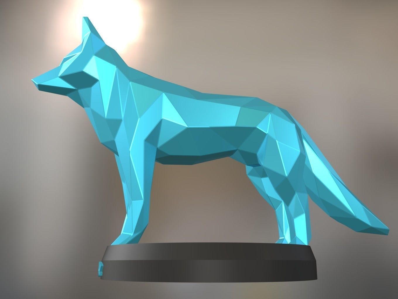 Poly Fox 3D print model_1
