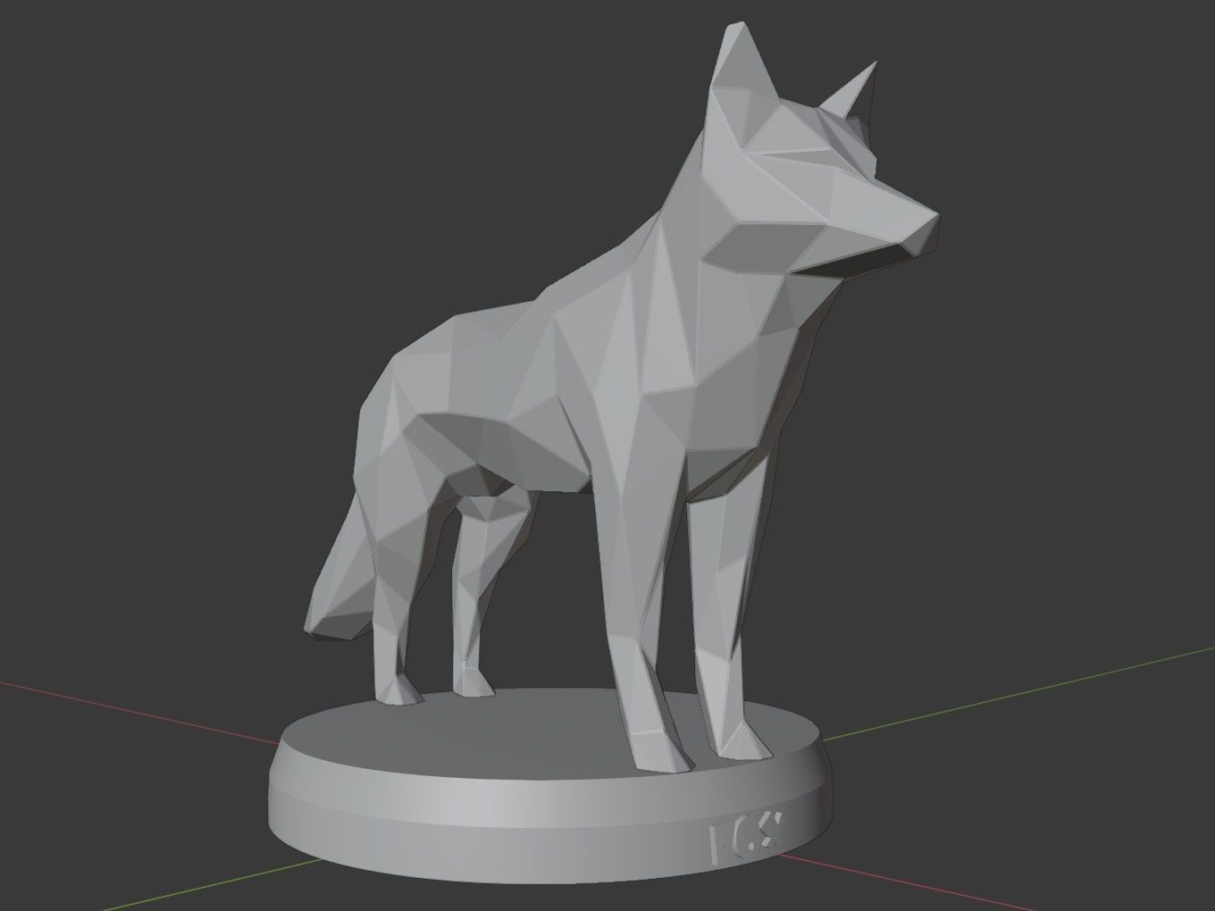 Poly Fox 3D print model_9