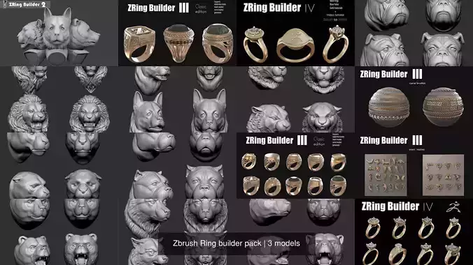 Zbrush Ring builder pack