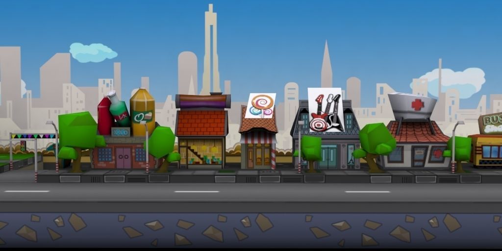 3D platformer level art pack Low-poly 3D model_18