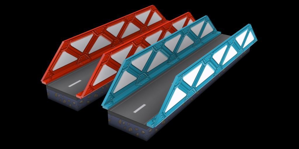 3D platformer level art pack Low-poly 3D model_17