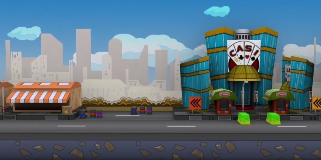 3D platformer level art pack Low-poly 3D model_24