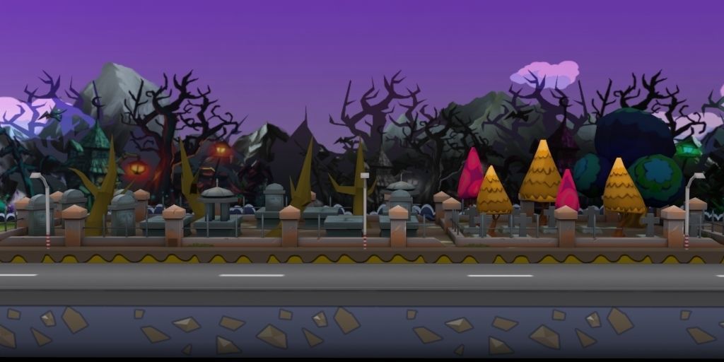 3D platformer level art pack Low-poly 3D model_30