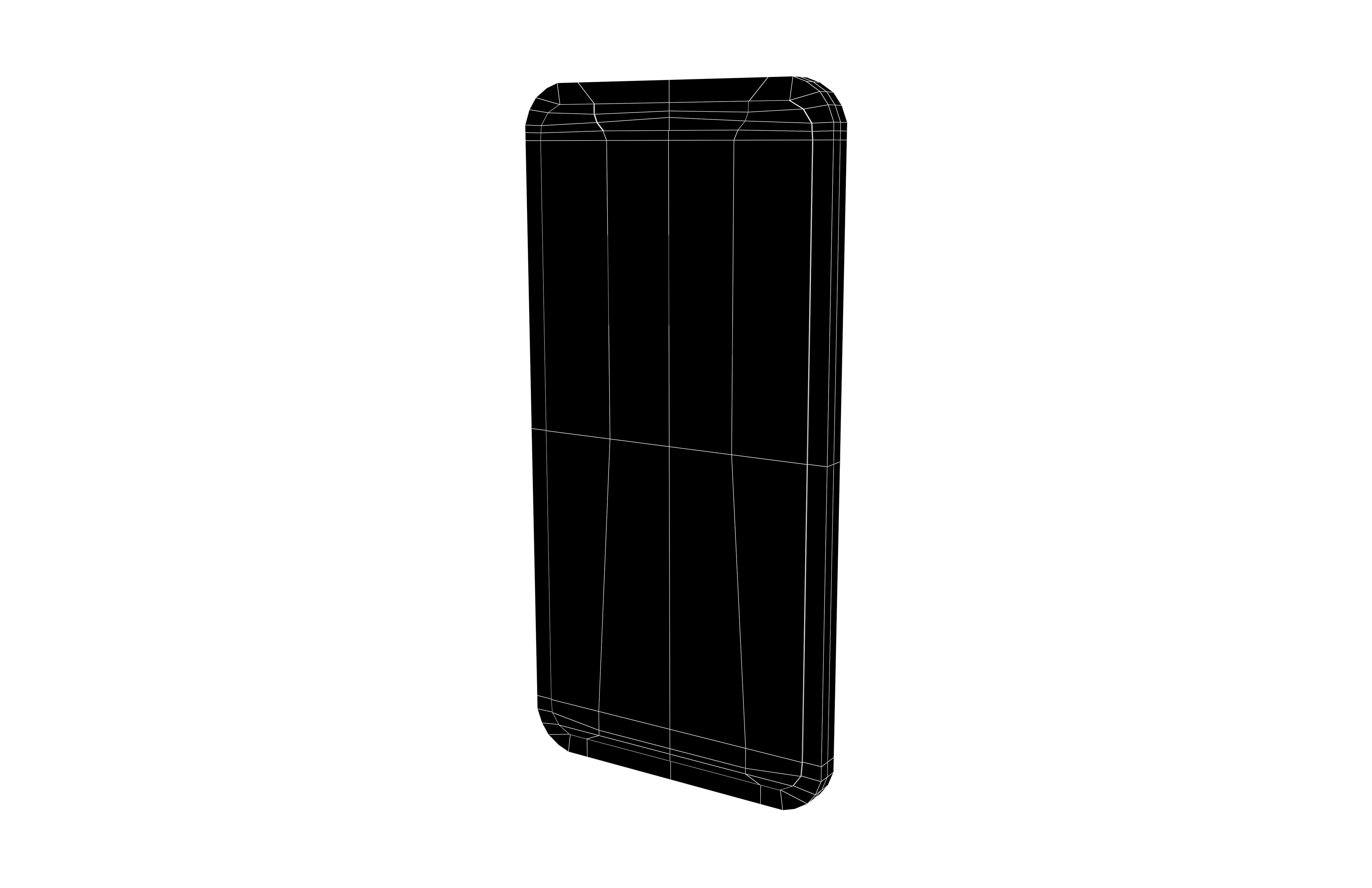 Cartoon Iphone v2 005 Low-poly 3D model_6