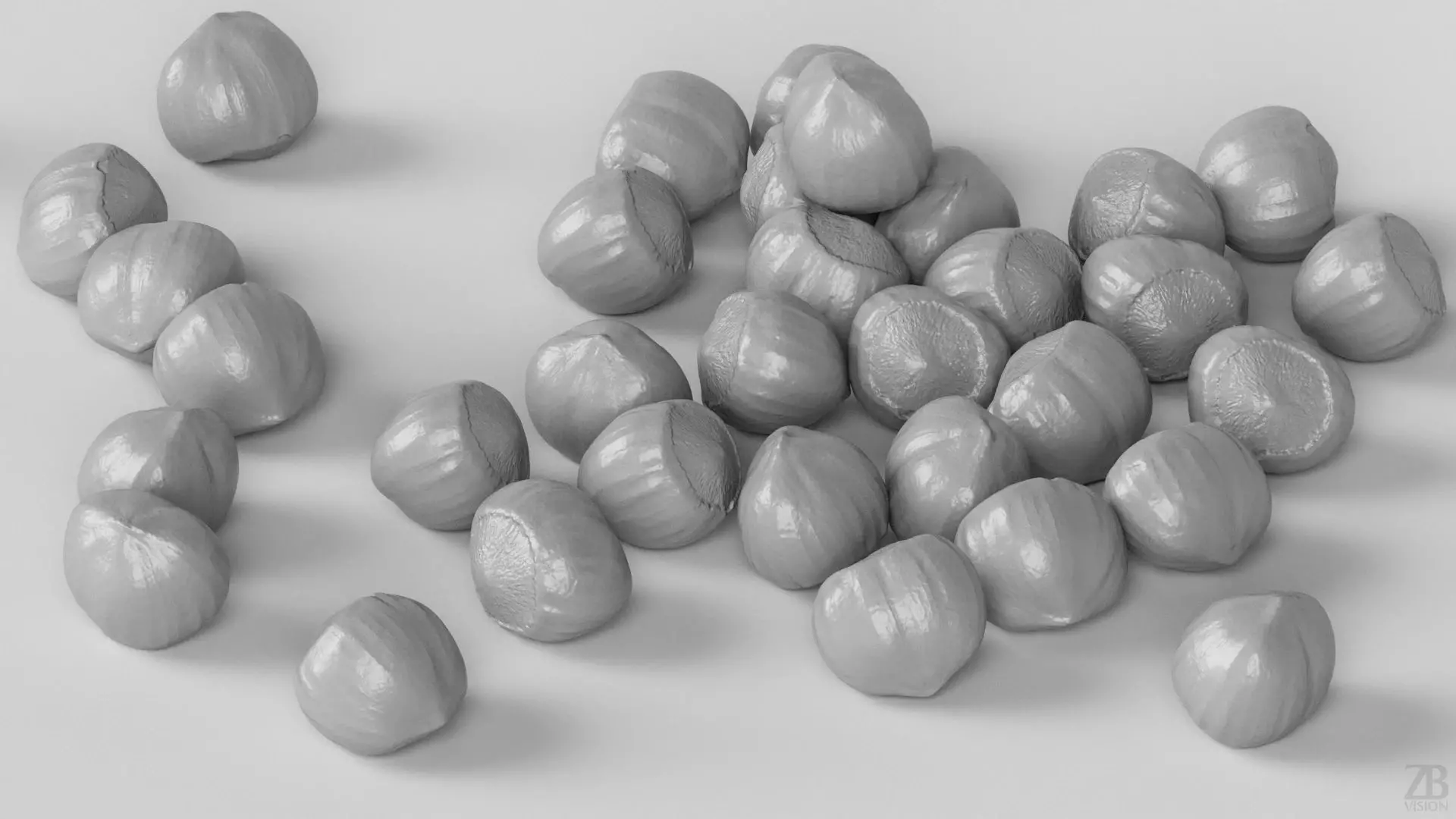 Hazelnut 3D model_3